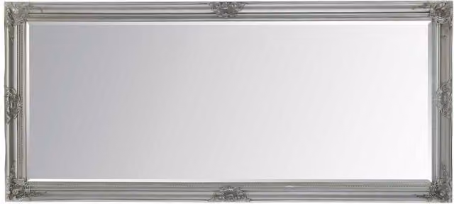 Avon Silver Full Length Leaner Decorated Dress Wall Mirror in Grey