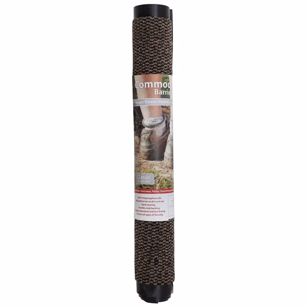 JVL Commodore Heavy Duty Barrier Door Mat, Brown and Black, W: 60 cm, D: 80 cm – 3