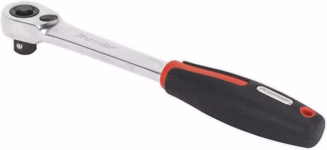 Loops Compact Head Ratchet Wrench 1/2 inch Sq Drive with 72-Tooth Action and Flip Reverse in Multicolour