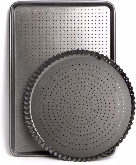 MasterClass 2pc Crusty Bake Non-Stick Bakeware Set in Grey – 2
