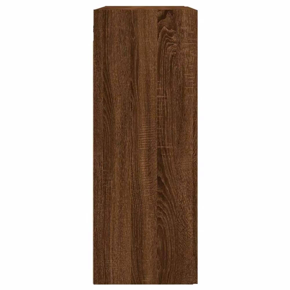 Berkfield Home Set of 2 Wall Mounted Cabinets in Brown Oak, W/D/H: 90.0 x 34.0 x 69.5 cm – 5
