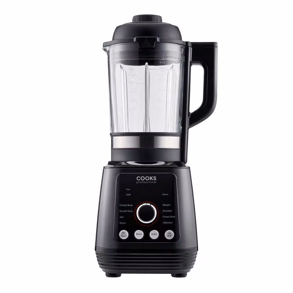 Cooks Professional Heated Blender and Soup Maker with 10 Programmes and Hot and Cold Settings in Black – 4