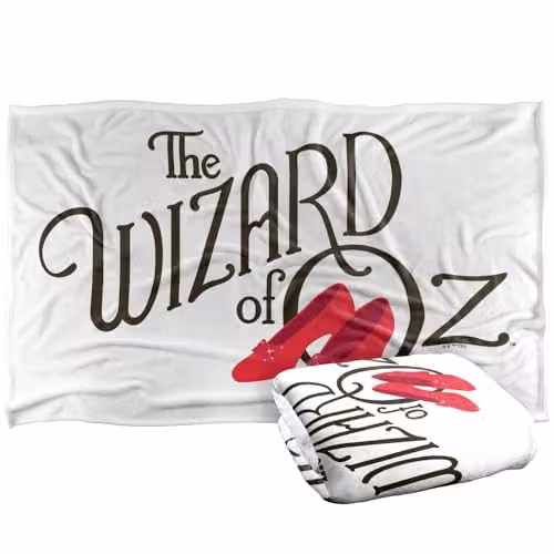 Warner Bros. The Wizard Of Oz Vector Logo Super Soft Fleece Throw Blanket, Multicolour, W: 91 cm, D: 147 cm – 1