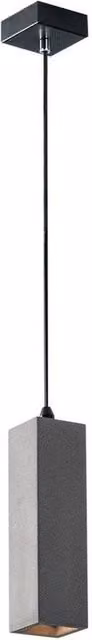 Netlighting Kruk Slim Square Suspended Ceiling Pendant in Dark Grey with GU10 Socket