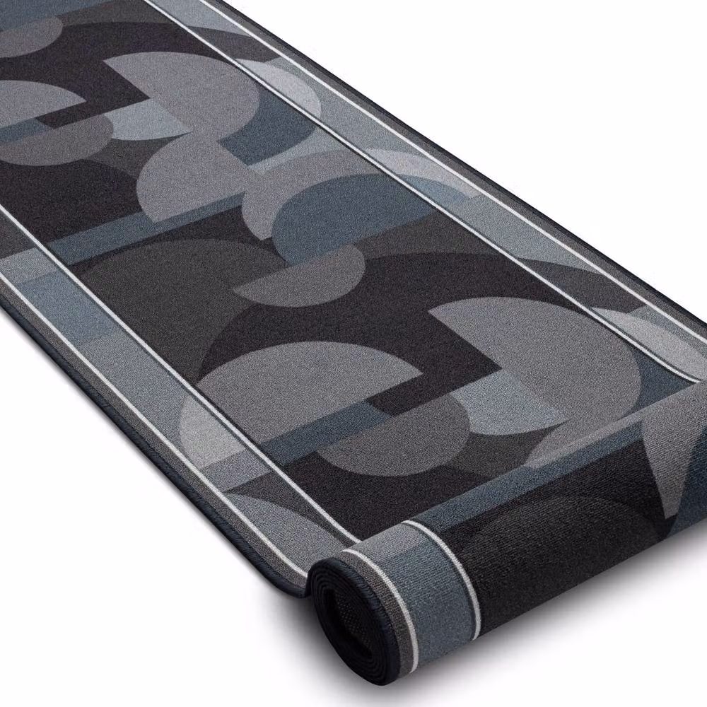 RugsX Malis Anti-Slip Grey Runner, W: 100 cm, L: 220 cm – 2