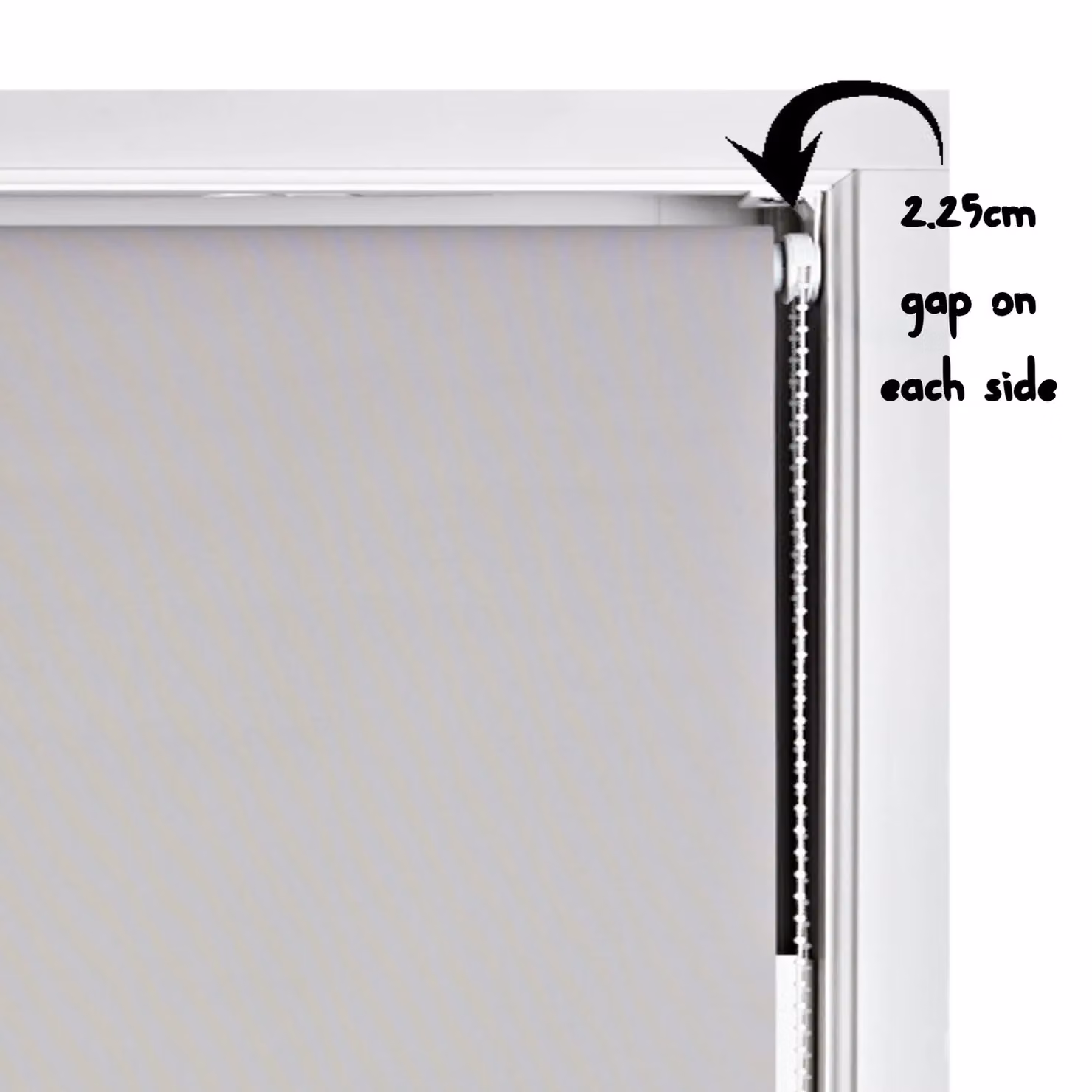 Furnished Dark Grey Semi-Transparent Polyester Daylight Roller Blinds, W: 145 cm, H: 210 cm – 2