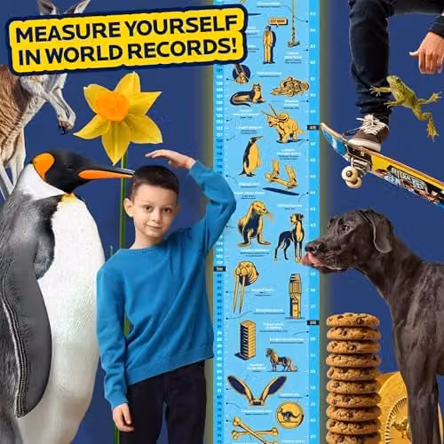 Suck UK Guinness World Records Height Chart Multicolour Paper Poster for Children – 3