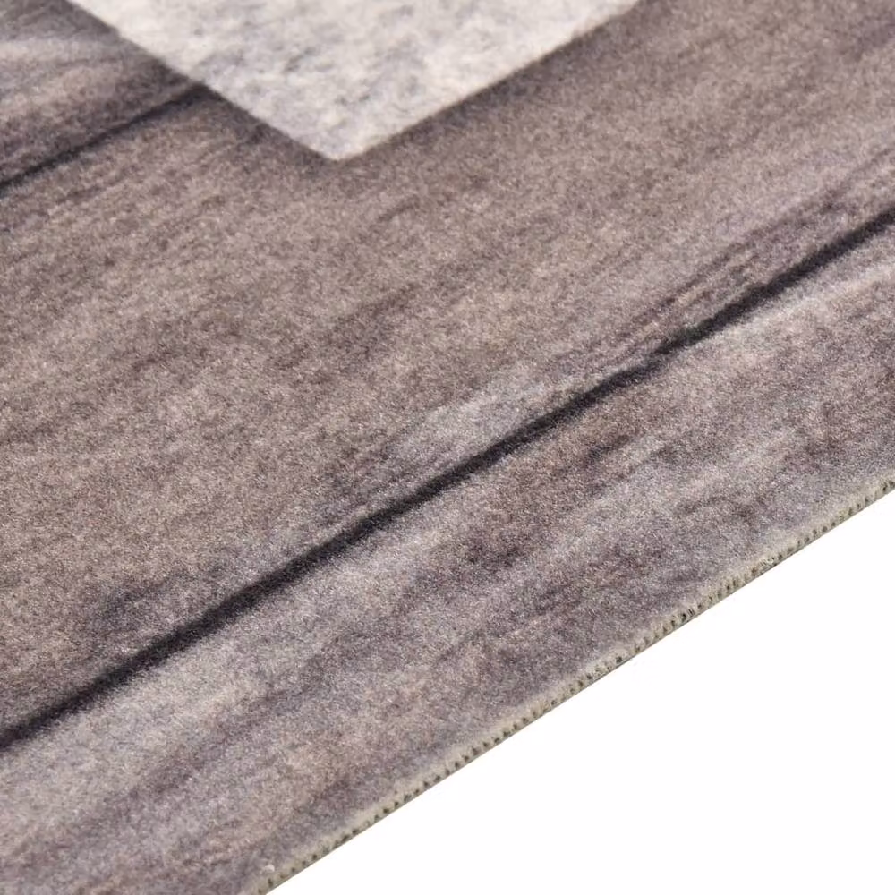 Berkfield Home Washable Polyamide Kitchen Carpet, Multicolour and Grey, W: 45 cm, L: 150 cm – 2