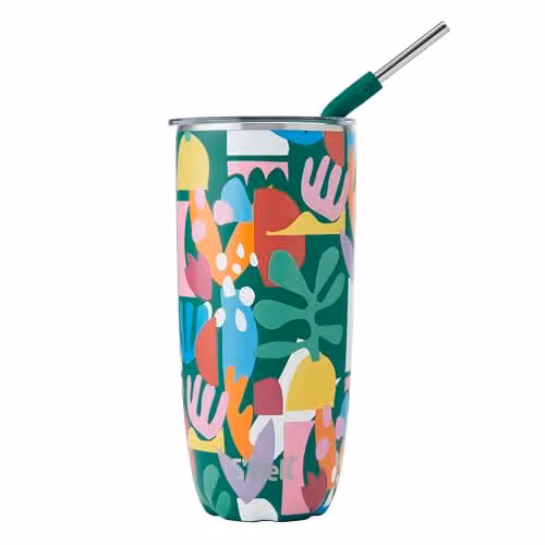 S'well Geometric Paper Cutouts Tumbler, 700ml, Multicolour