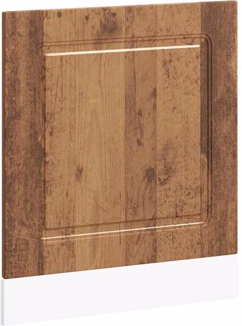 Berkfield Home Kalmar Dishwasher Panel in Old Wood Brown, W/D/H: 60 x 1.5 x 67 cm