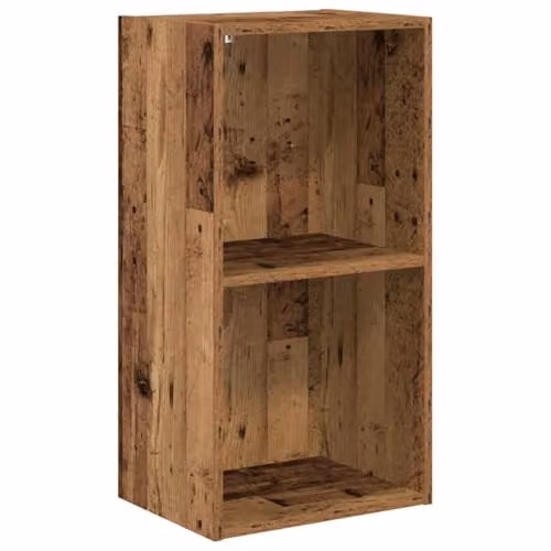 vidaXL Rustic Old Wood Bookcase in Brown, W/D/H: 40 x 30 x 77 cm – 1