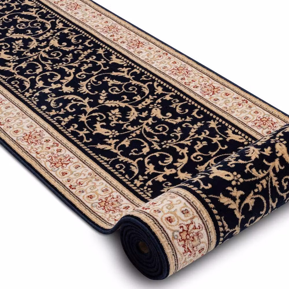 RugsX Vintage Boho Wool Runner in Beige and Black, W/D: 100 x 200 cm – 2