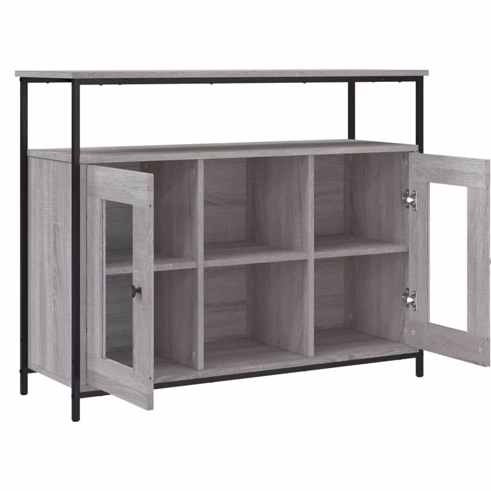 Berkfield Home Grey Sonoma Sideboard, W/D/H: 100 x 35 x 80 cm – 3
