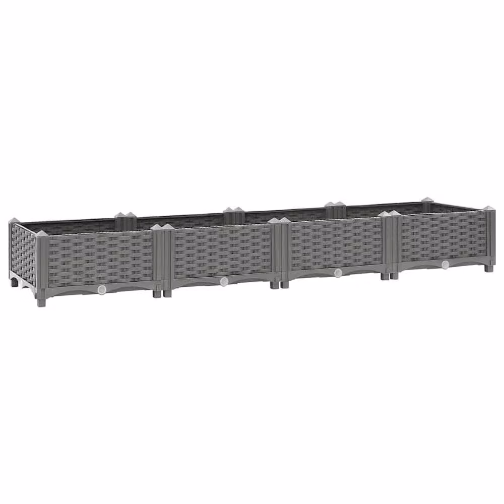 Berkfield Home Grey Polypropylene Raised Bed W/D/H: 160 x 40 x 23 cm – 2