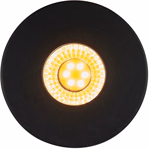 Loops Mini Recessed LED Downlight, 4W Warm White, Black, IP44 Dimmable Fitting – 2