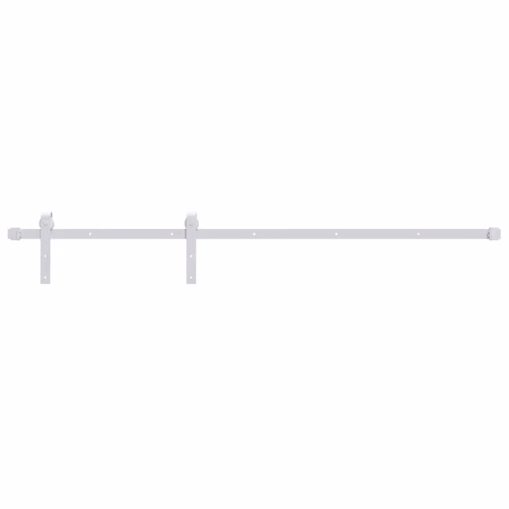 Berkfield Home Rustic Solid Wood Pine Sliding Door with Hardware Set, Brown, W: 95 cm, H: 210 cm