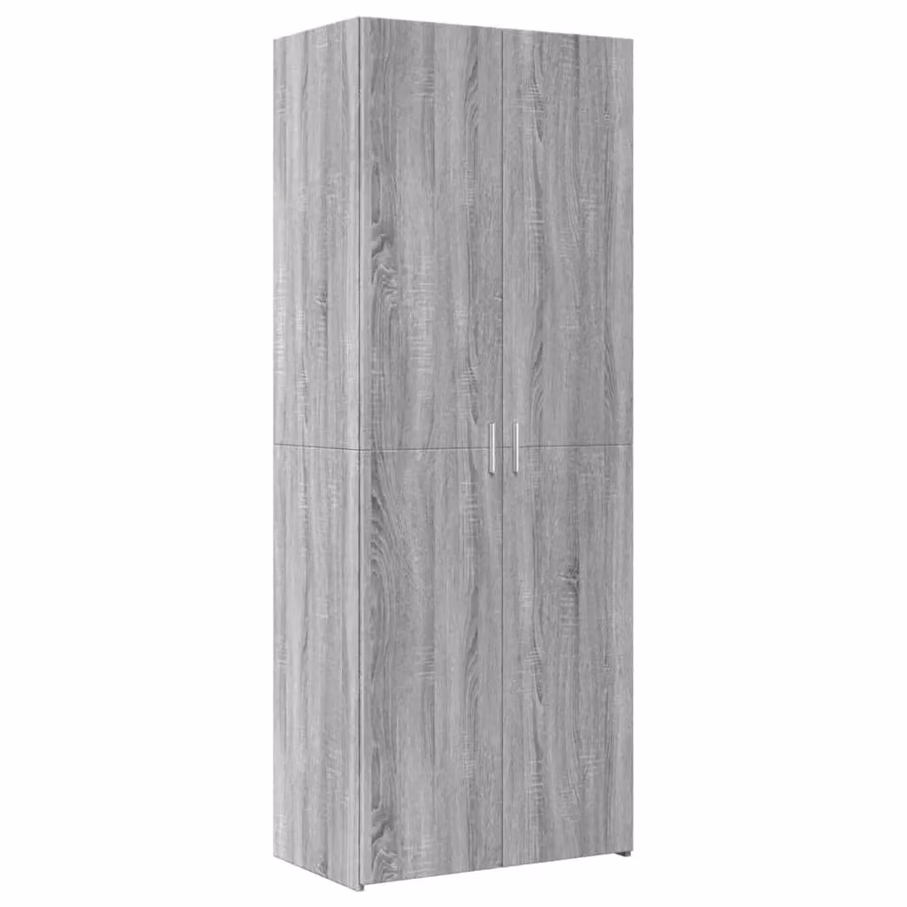 Berkfield Home Grey Sonoma Highboard in MDF, W/D/H: 70 x 42.5 x 185 cm