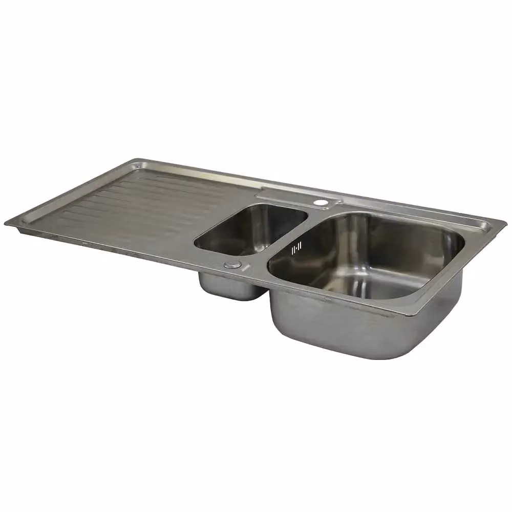 KuKoo Reversible Undermount Stainless Steel Kitchen Sink in Silver – 2