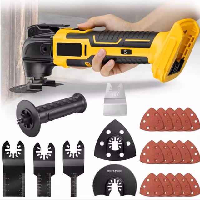 Havendro 18V Cordless Random Orbital Sander and Disc Machine in Yellow – 1