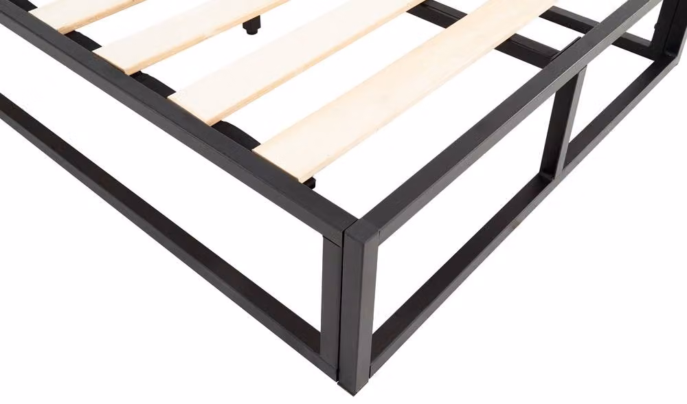 GFW Modern Metal Platform Bed Frame in Black, W/D/H: 90 x 190 cm – 6