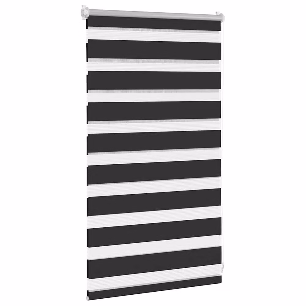 Berkfield Home Zebra Day and Night Blind in Black and White, W: 50 cm x H: 100 cm – 3