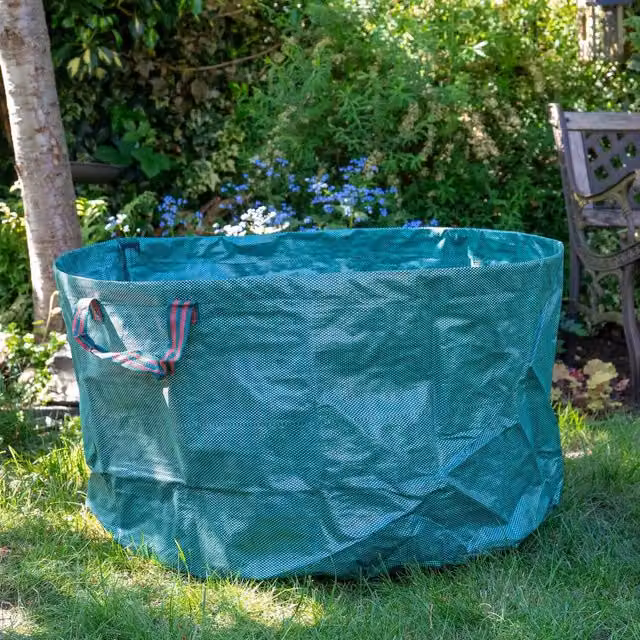 Gardman Giant Garden Bag, 150L Woven Polyethylene with Reinforced Handles, Brown, W/D/H: 69 x 69 x 38 cm