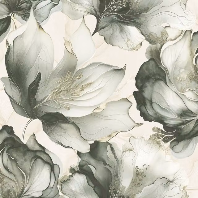 Muriva Elysian Floral Botanical Wallpaper in Green
