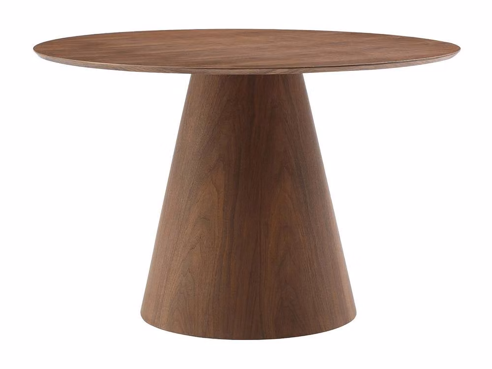 Vente-unique Antaliza Round 4-Seater Dining Table in Walnut Brown, Diameter: 120 cm, Height: 75 cm – 2