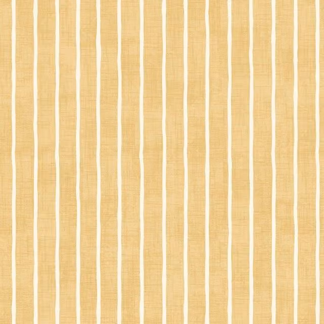 iLiv Pencil Stripe Fabric in Sand and Yellow