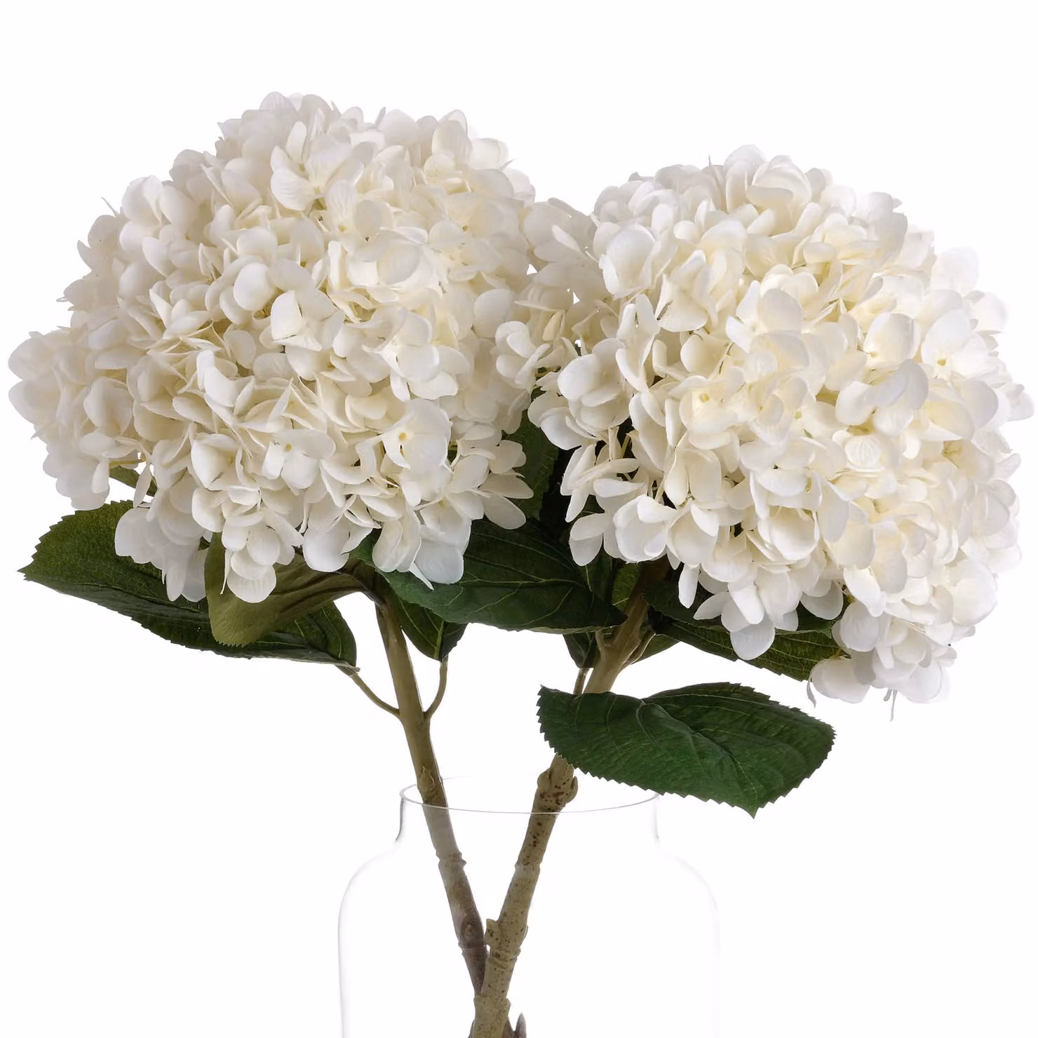Love Lace White Hydrangea Oversized Artificial Textile Flower – 3