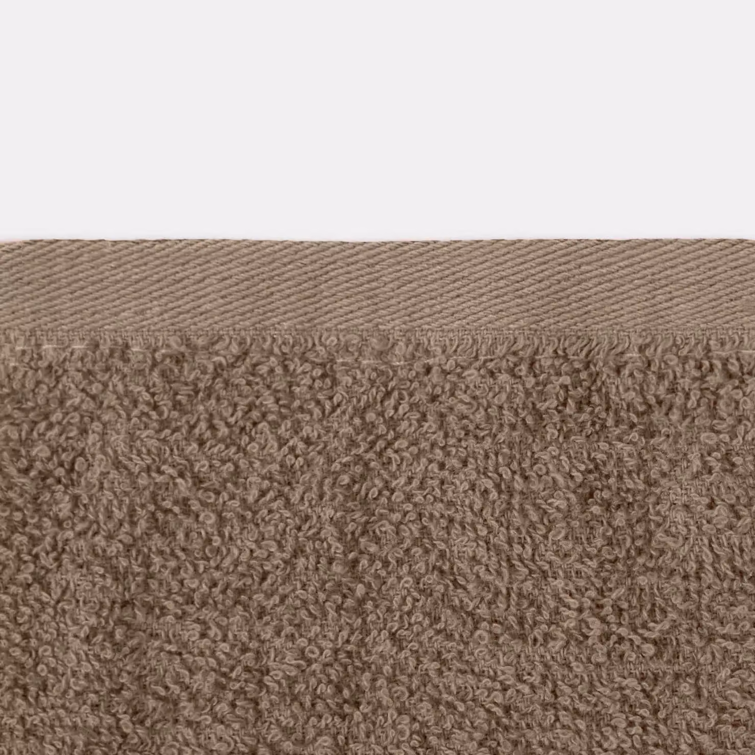 OHS 10 Pack of Fluffy 100% Cotton Terry Bath Towels in Light Beige – 2