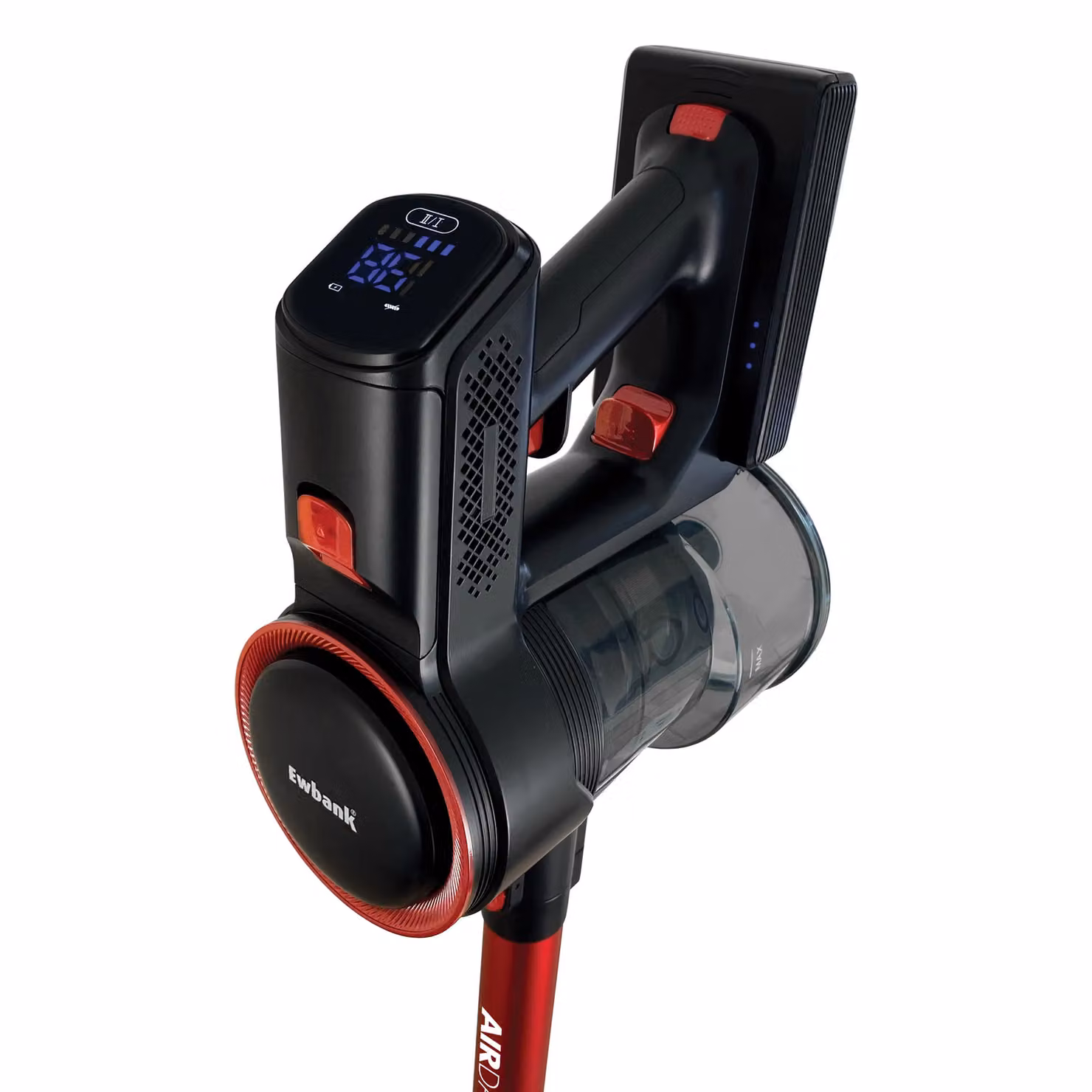 Ewbank AIRDASH1 2-in-1 Cordless Stick Vacuum Cleaner with HEPA Filter and LED Headlight in Red or Black – 2