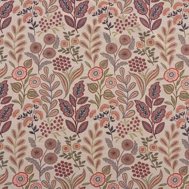 Terrys Multicolour Beige and Red Woven Fabric