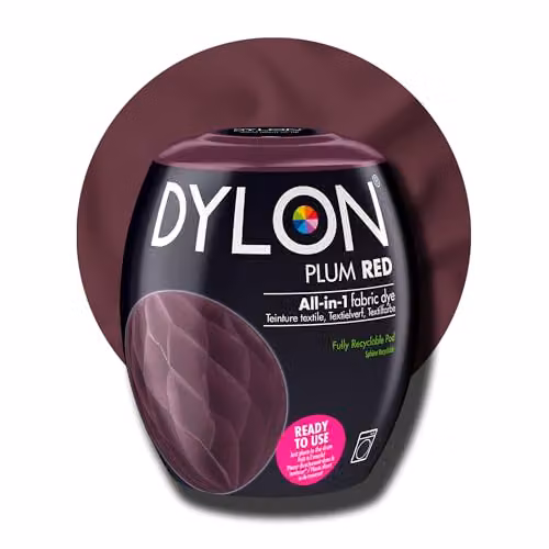 Dylon Fabric Dye Pods for Clothes and Soft Furnishings, Red, 350g – 6