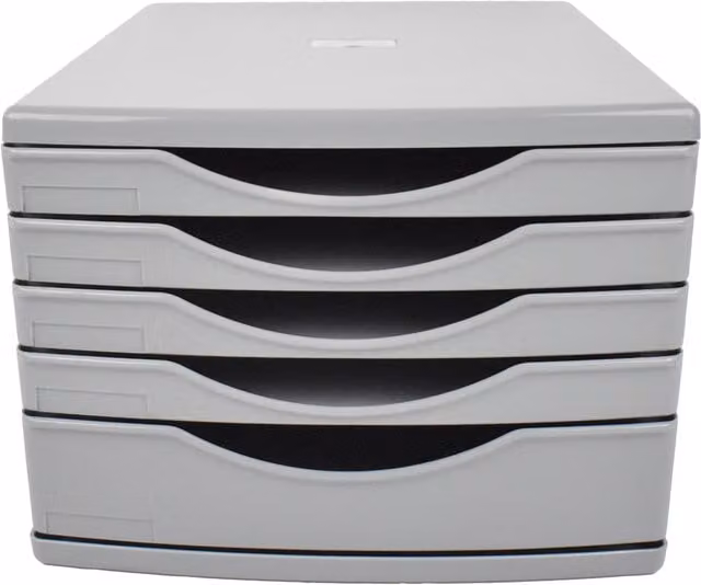 Deflecto Desktop Drawer Set in Grey and Black