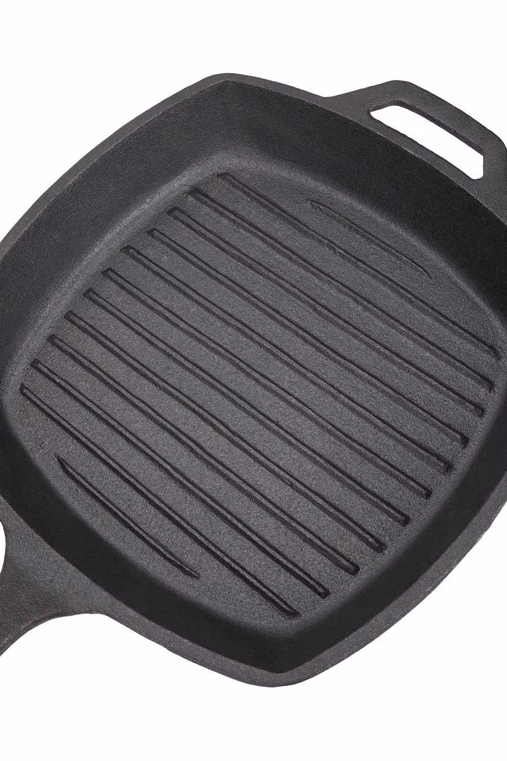 Garden Sanctuary Rectangular Uncoated Cast Iron Grill Pan in Black – 7