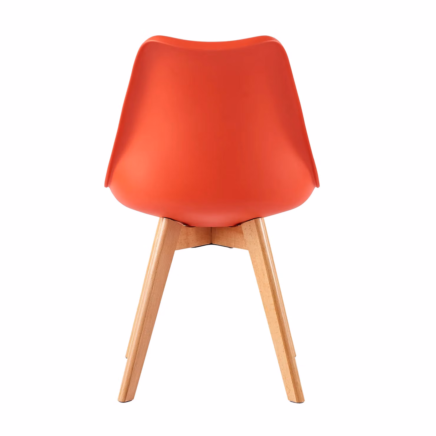 MCC Direct Eva Set of 4 Red Dining Chairs with Padded Seats and Pine Wooden Legs – 2