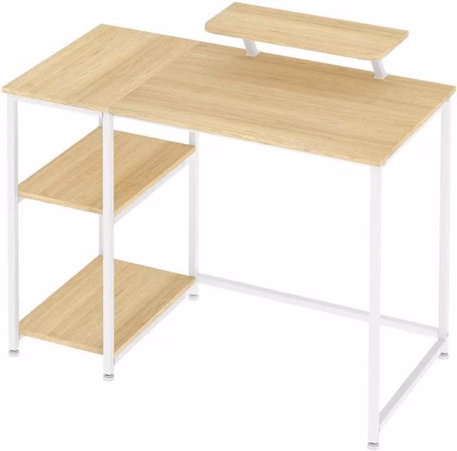 Kelvenix Modern White Computer Desk W/D/H: 100 x 50 x 76 cm – 1