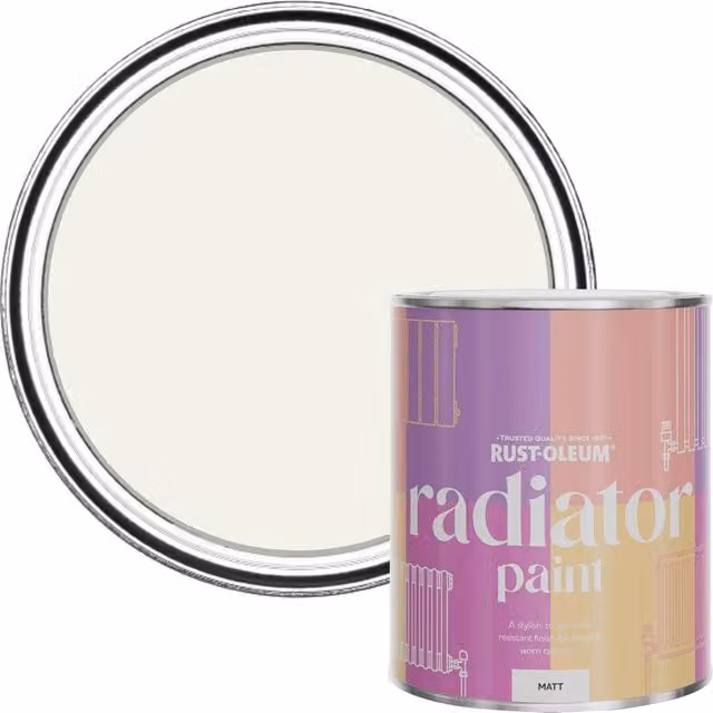 Rust-Oleum Radiator Paint in Steamed Milk, White, 0.75 l
