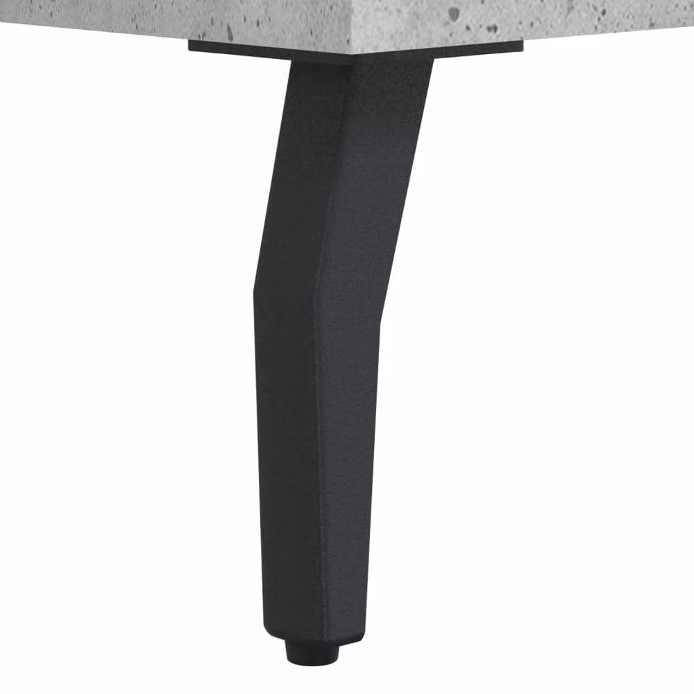 Berkfield Home Modern Bedside Cabinet in Concrete Grey, W/D/H: 40 x 35 x 47.5 cm – 3