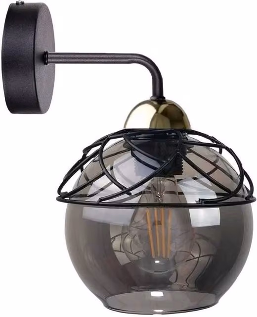 Netlighting Mera Dome Wall Lamp Black, Diameter: 23 cm, E27