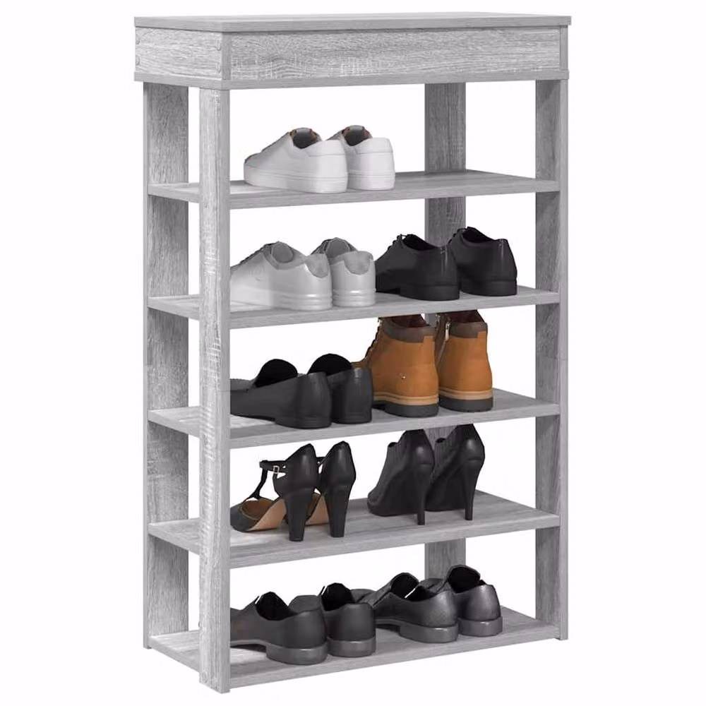 Berkfield Home Grey Sonoma Shoe Rack, W/D/H: 60 x 30 x 98 cm – 2