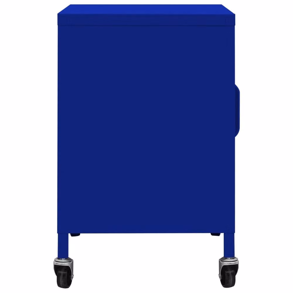 Berkfield Home Freestanding Metal Storage Cabinet in Navy Blue, W/D/H: 60 x 35 x 56 cm – 3