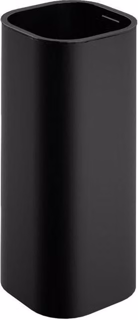 Cosmic Toothbrush Holder with Tumbler, NEA Collection, Jet Black, W/D/H: 6.5 x 14.0 x 6.5 cm