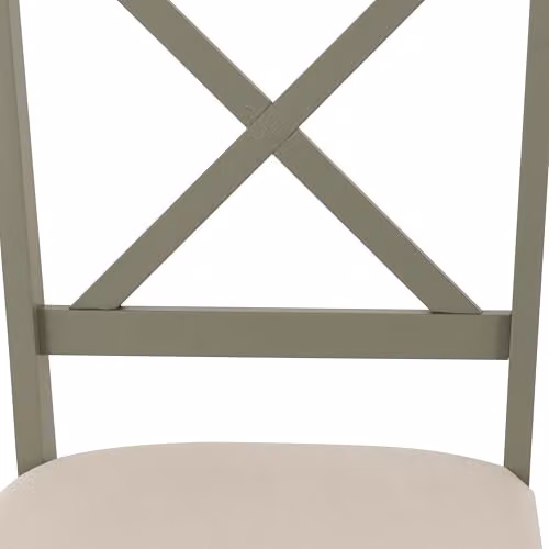 Seconique Balfour 1+4 Dining Set in Green with Oak Effect and Grey Upholstery, W/D/H: 120 x 75 x 74.5 cm – 4