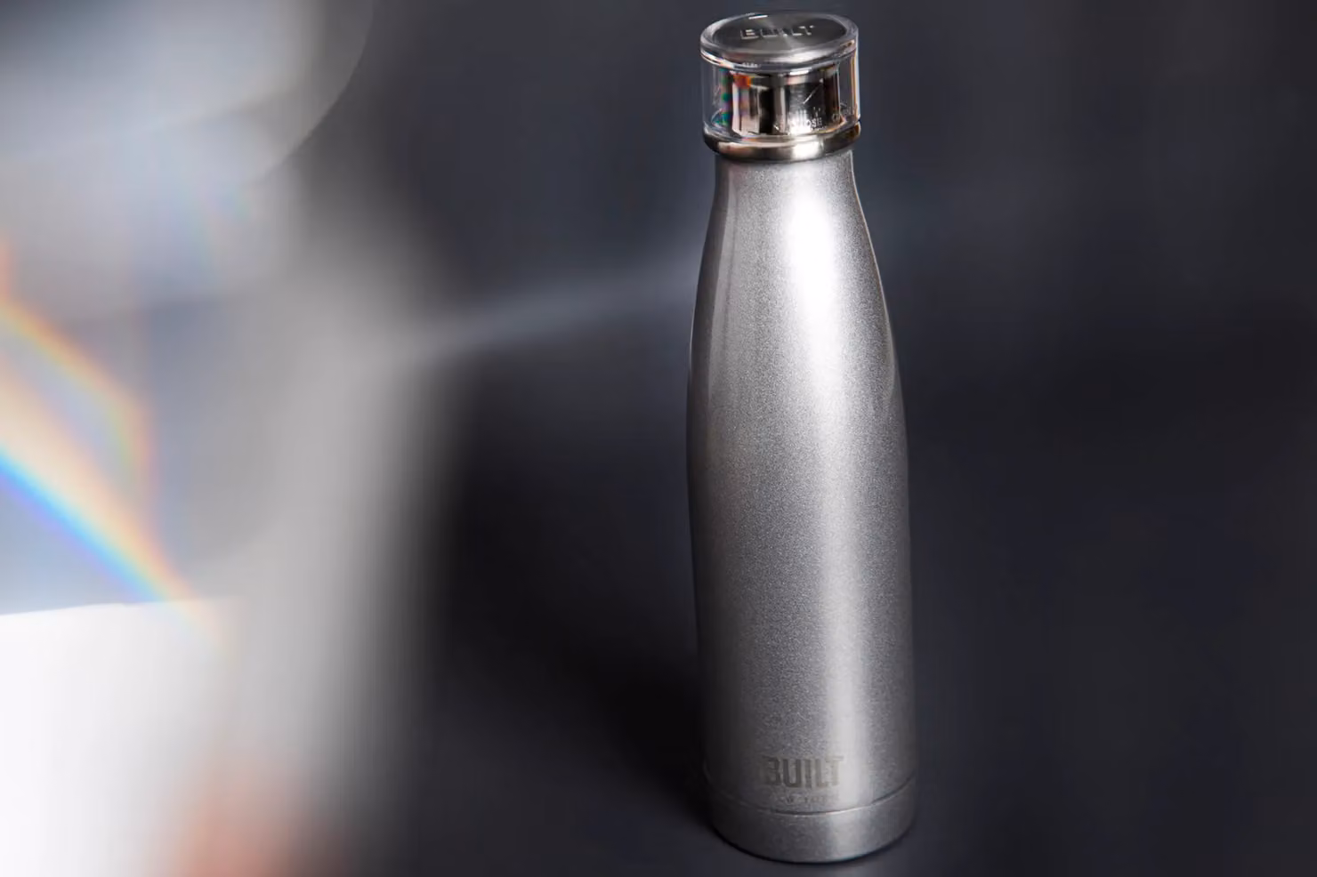 Built NY Silver Double Walled Stainless Steel Water Bottle, 500 ml – 3
