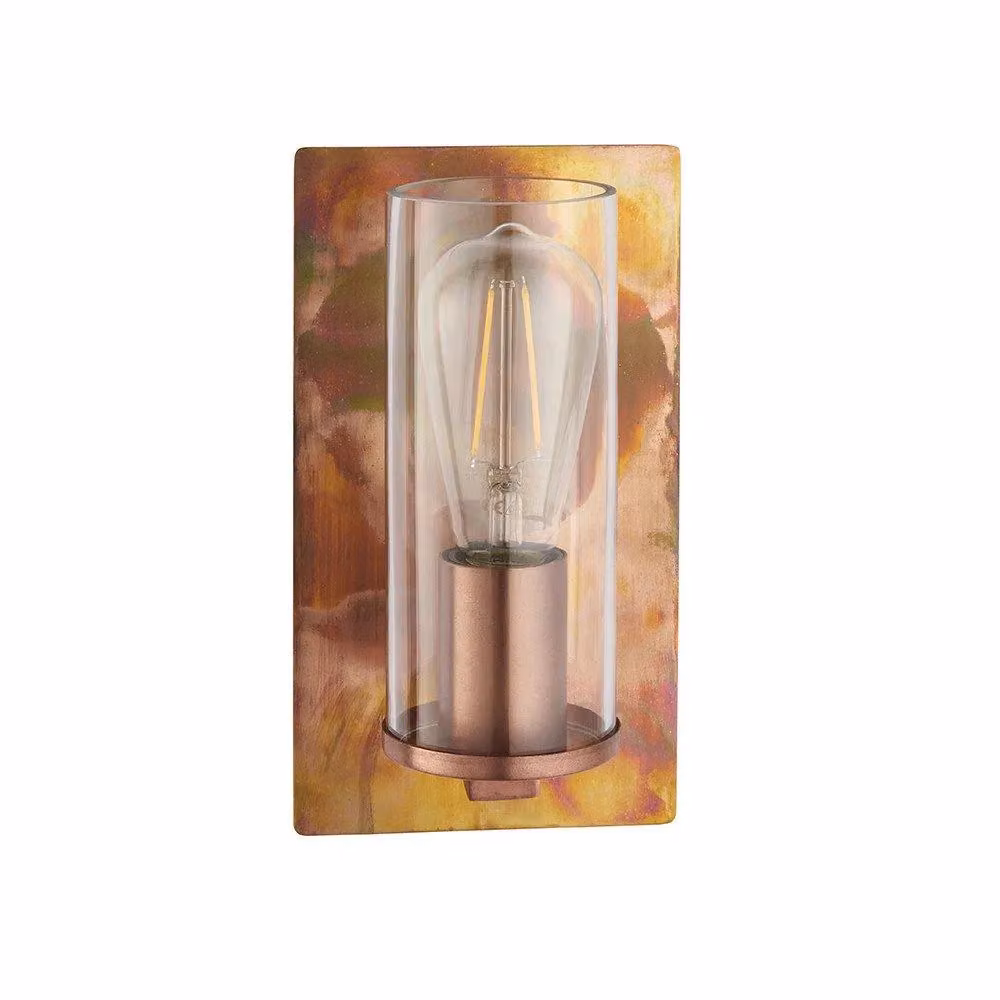 Netlighting PALERMO Dimmable Modern Decorative Glass Wall Lamp in Copper and Transparent – 3