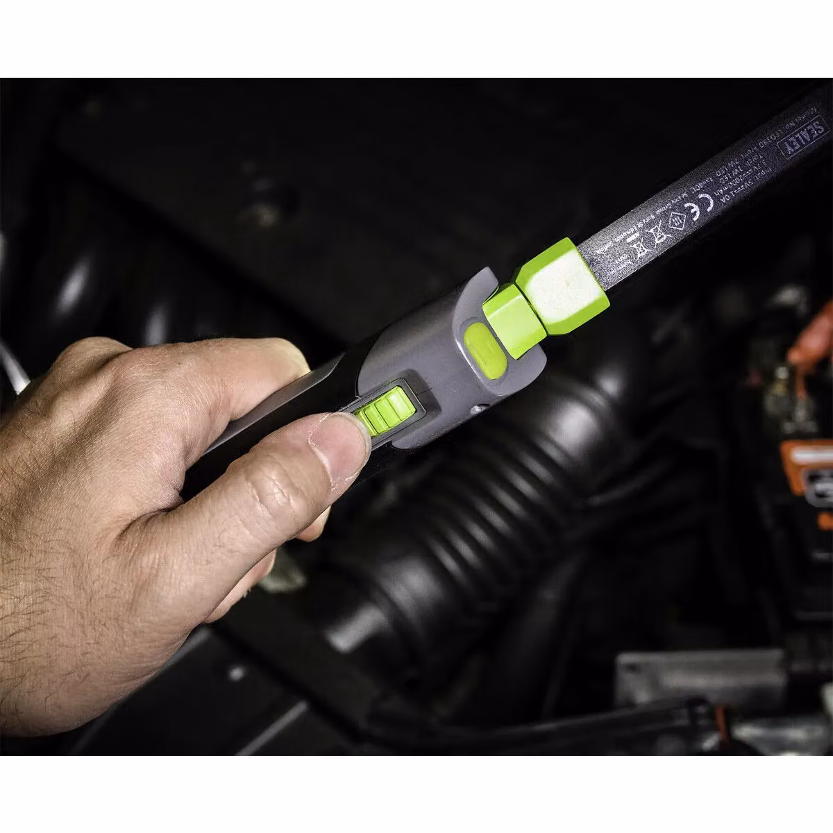 Loops Slimline Rechargeable LED Inspection Light, Black and Multicolour, 470 Lumens – 4
