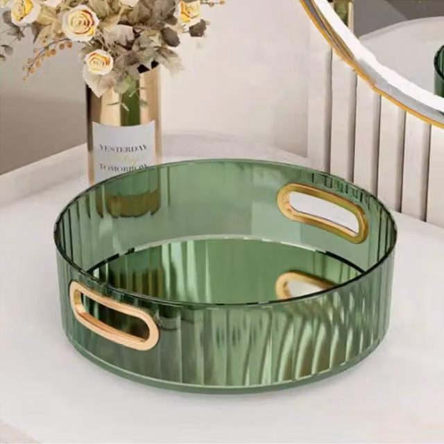 FORGEVIO Large Green Pantry Turntable Rotation Storage Rack