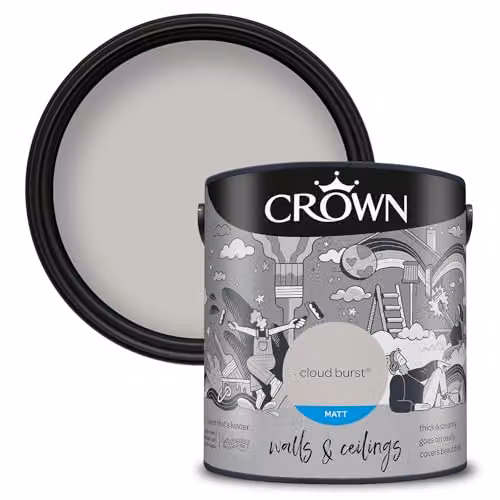 Crown Retail Core Emulsion Matt Cloud Burst Water Based Dispersion, 2.5 l – 1